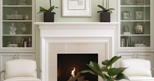 Bookcases Around Fireplace