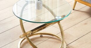 Small Round Glass Side Table