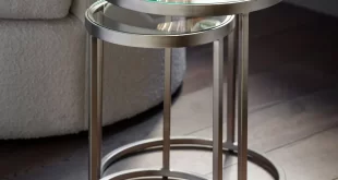 Small Round Glass Side Table