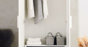 White Wardrobe With Drawers