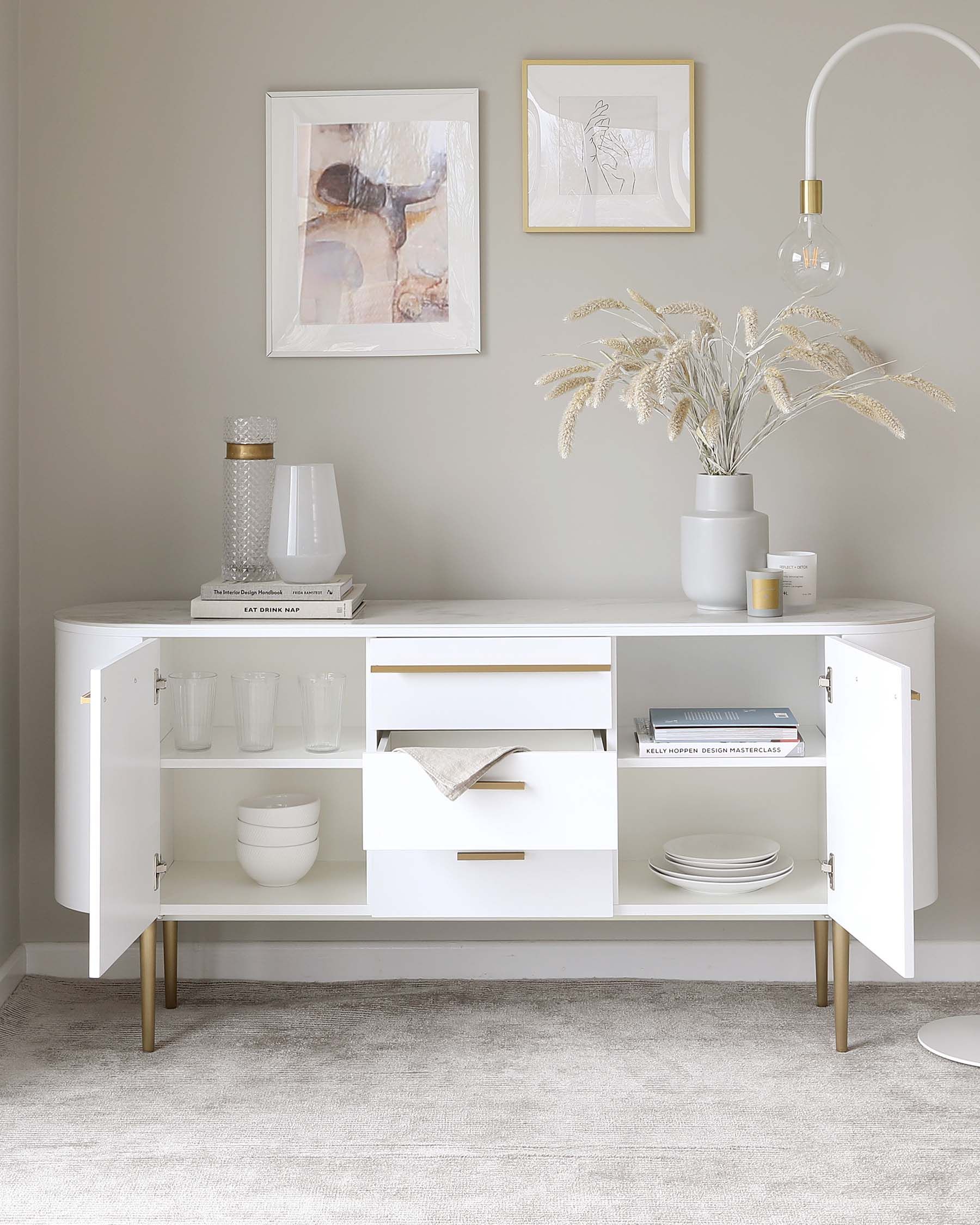 A Stylish Storage Solution: The Allure of White Sideboards