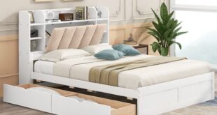 Queen Platform Bed With Storage Drawers