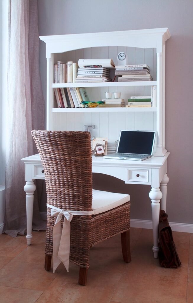 Writing Desk With Hutch And Drawers