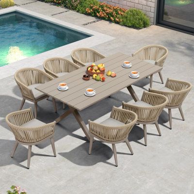 Beautiful Rattan Garden Furniture Table Set for Your Outdoor Space