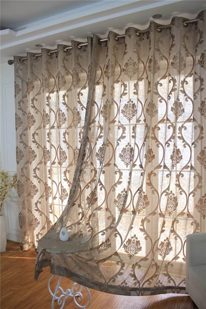 Sheer Damask Curtains