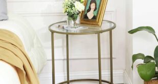 Small Round Glass Side Table