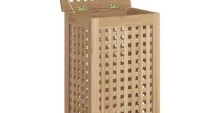 Wooden Laundry Hamper With Lid