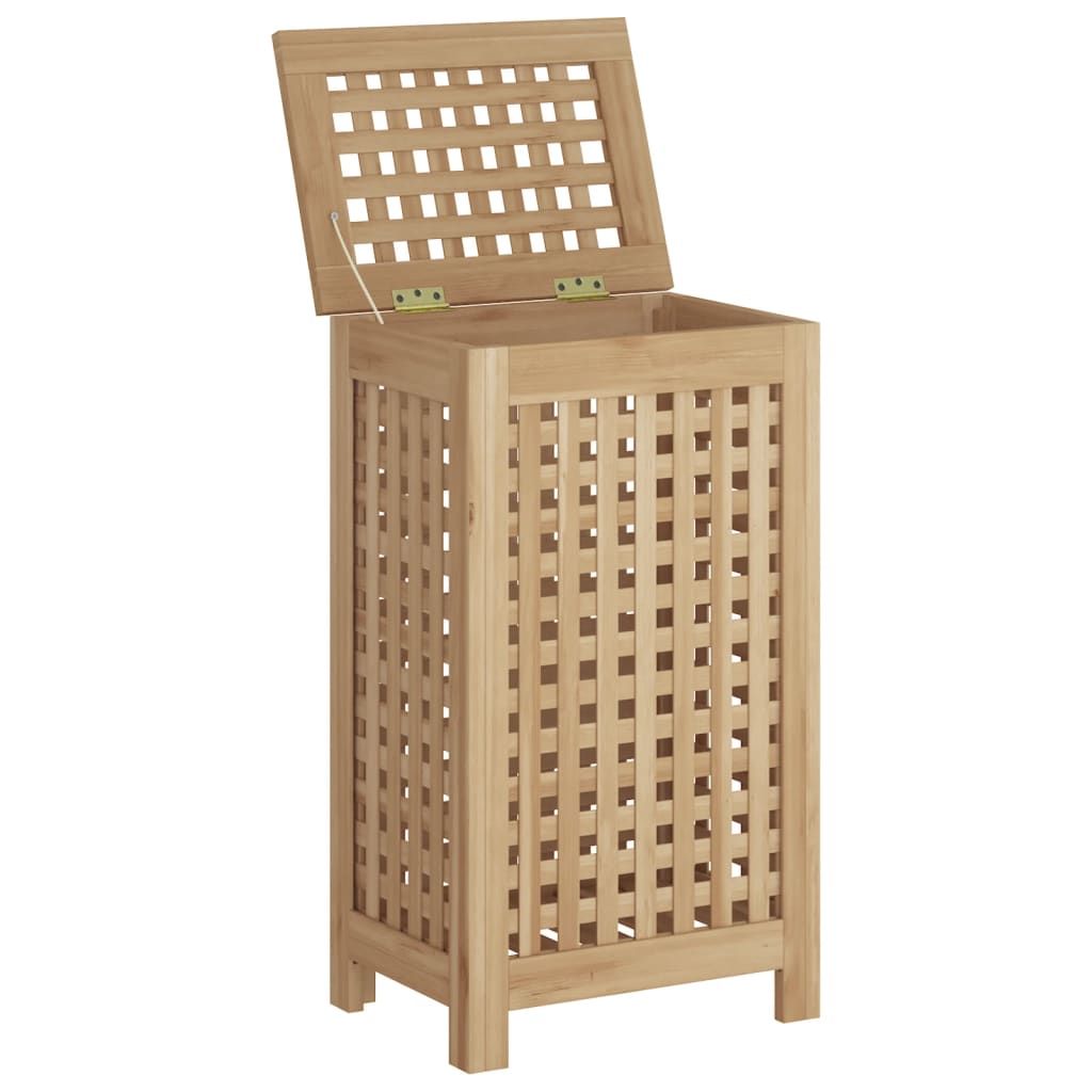 Check out the Rustic Charm of this Beautiful Wooden Laundry Hamper with Lid