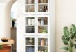 White Bookshelf With Glass Doors