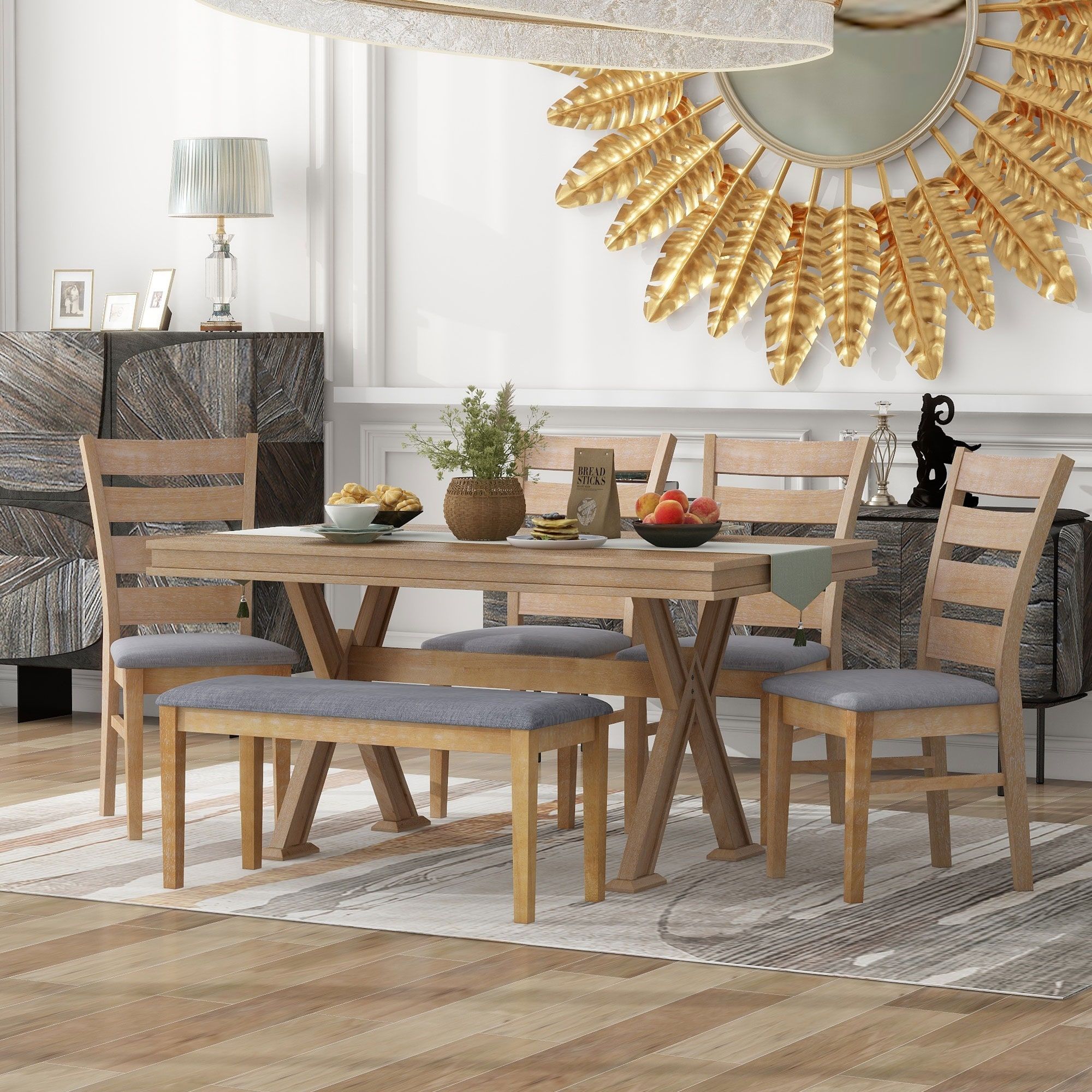 Comfortable Seating for the Whole Family: Kitchen Table Sets with Bench and Chairs