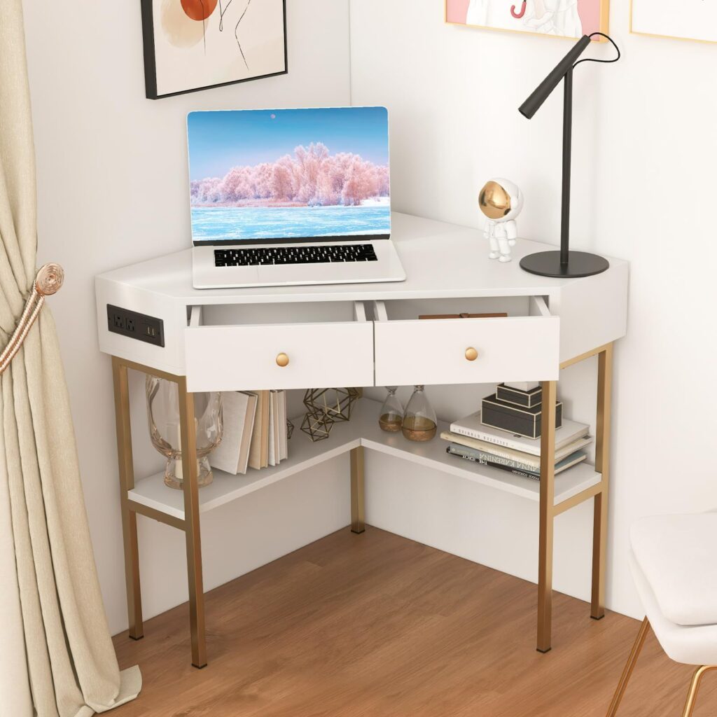 Small Corner Desk With Storage