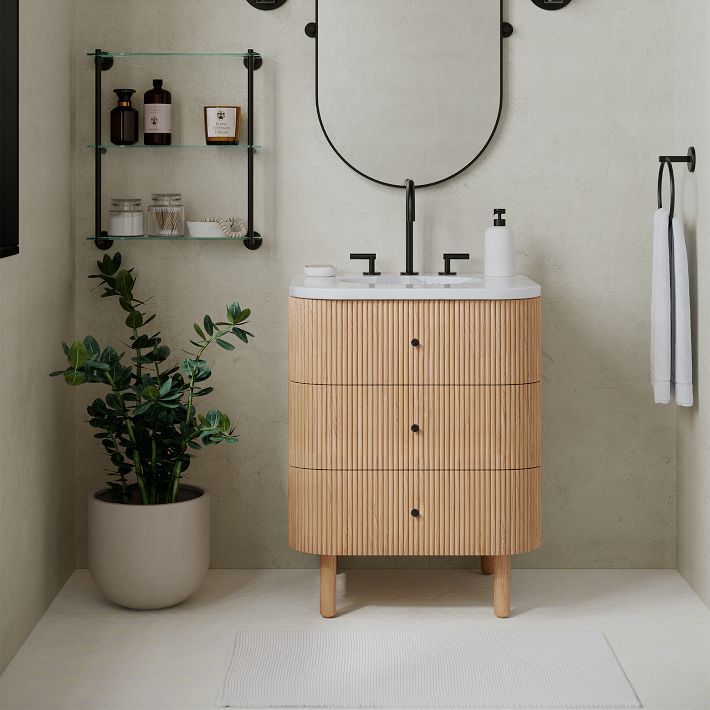 Compact Vanity with Ample Storage Space: The Perfect Small Bathroom Solution