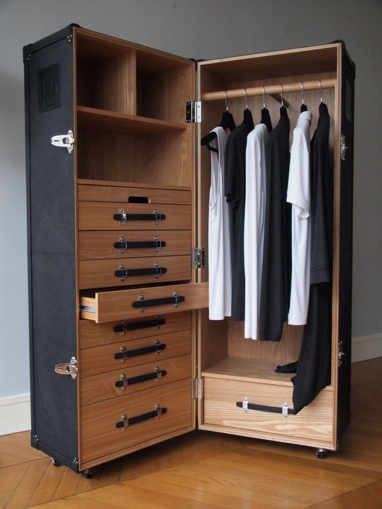 Compact and Stylish Wooden Portable Closet Wardrobe for Your Home