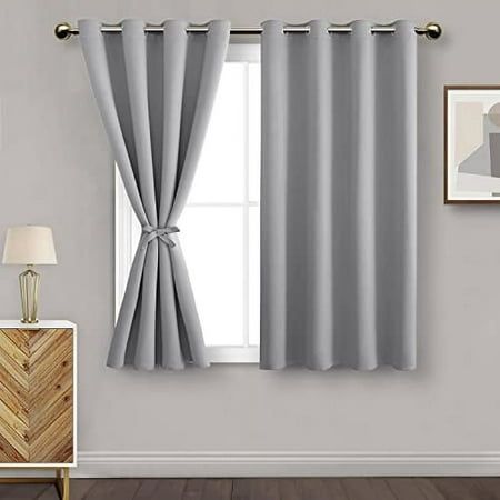 Compact blackout curtains for a cozy bedroom