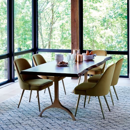 Complete Your Dining Room with a Trestle Dining Table and Matching Chairs