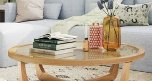 Modern Glass And Wood Coffee Table