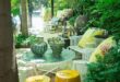 Garden Stools As Coffee Table