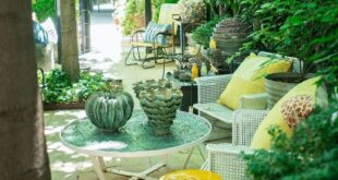 Garden Stools As Coffee Table