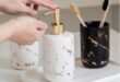 Marble Bathroom Accessories Set