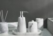 Marble Bathroom Accessories Set