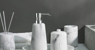 Marble Bathroom Accessories Set