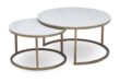 Round Nesting Tables Marble Top