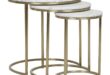 Round Nesting Tables Marble Top