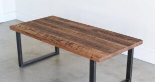 Reclaimed Wood Coffee Table Metal Legs