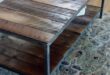 Reclaimed Wood Coffee Table Metal Legs