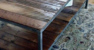 Reclaimed Wood Coffee Table Metal Legs