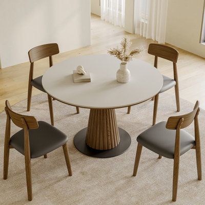 Round Kitchen Table And Chairs Set