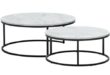 Round Nesting Tables Marble Top