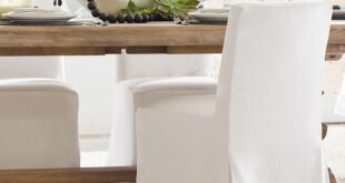 White Dining Room Chair Slipcovers