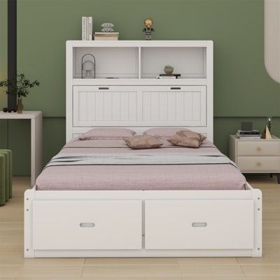 Queen Platform Bed With Storage Drawers