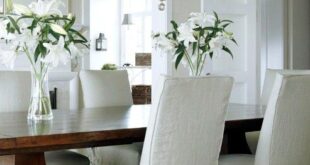 White Dining Room Chair Slipcovers