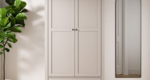 White Wardrobe With Drawers