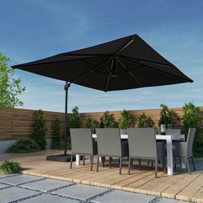 Elegant and Functional Rectangular Cantilever Patio Umbrella for Stylish Outdoor Living