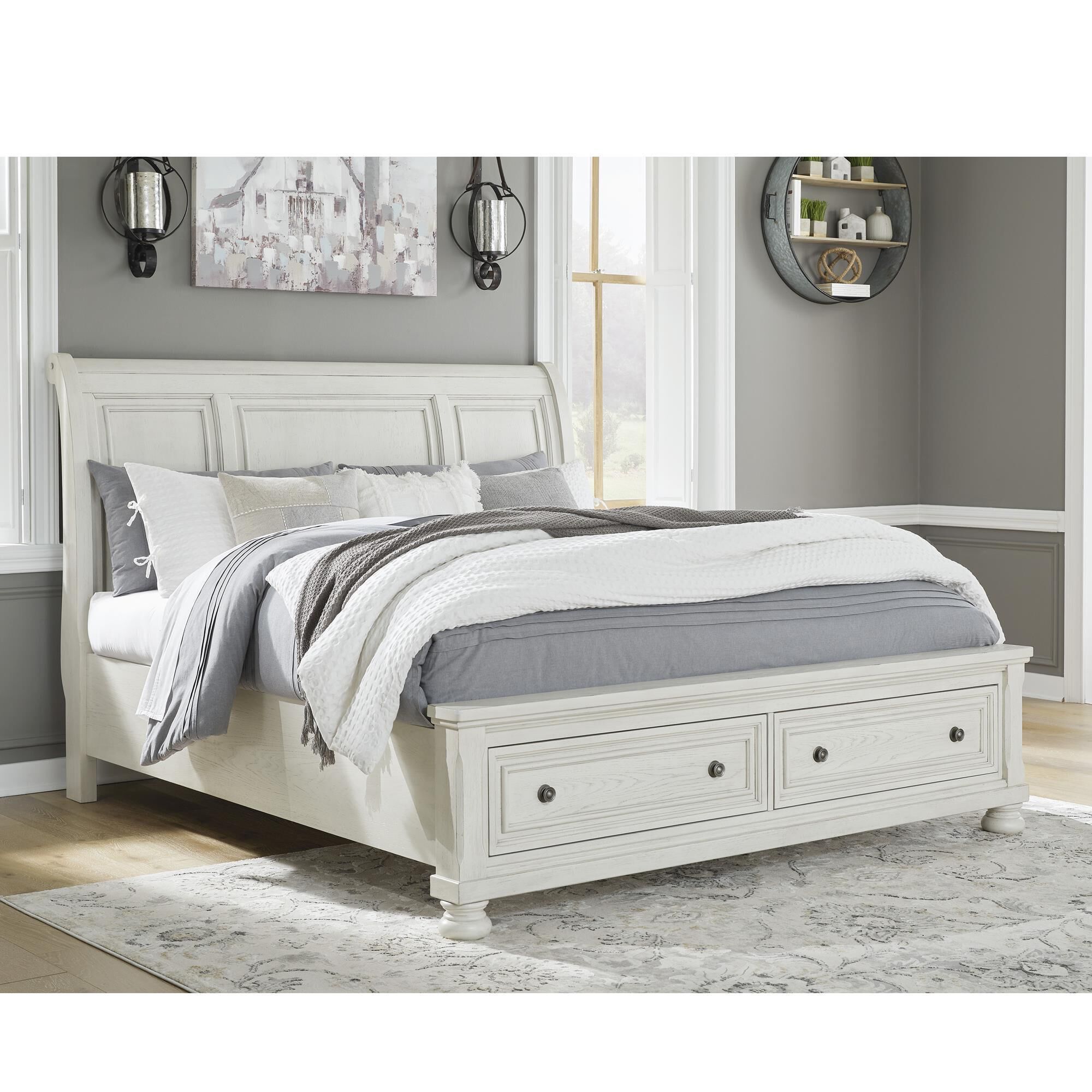 Elegant and Functional Storage Solutions: The Sleigh Bed With Storage Drawers