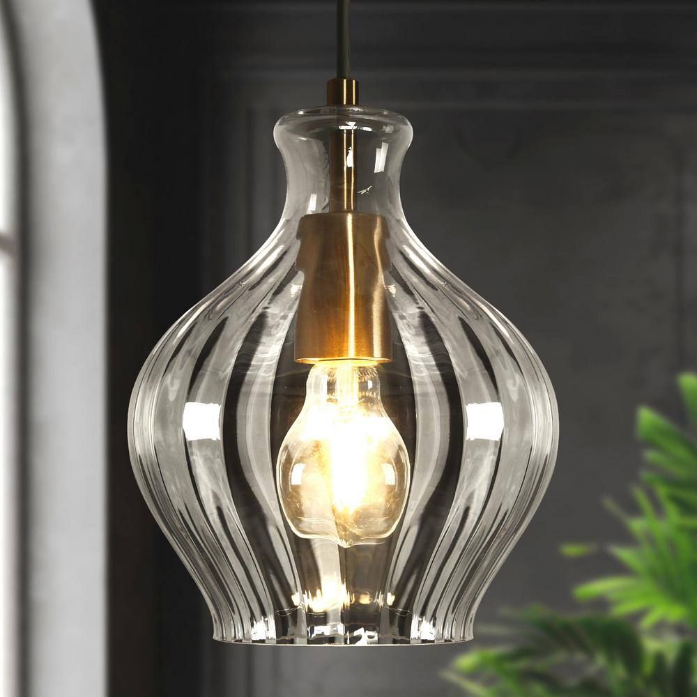 Elegant and Stylish Clear Glass Pendant Lights for Kitchen Island