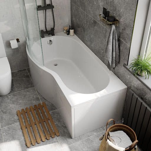 Elegant and Stylish P Shaped Shower Bath Suites: A Must-Have Addition to Your Bathroom