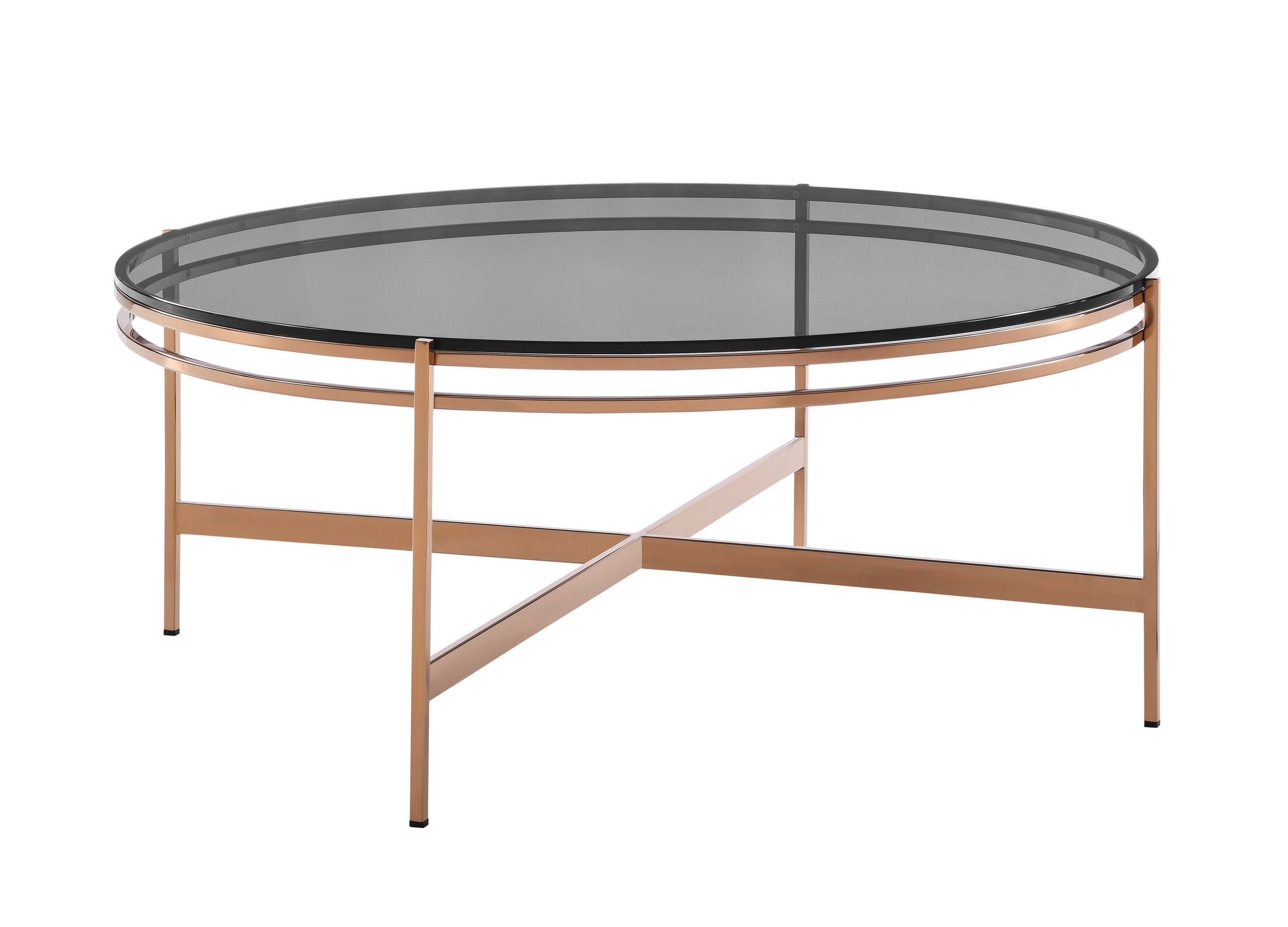 Elegant and Stylish Round Black Glass Coffee Table for Your Living Room