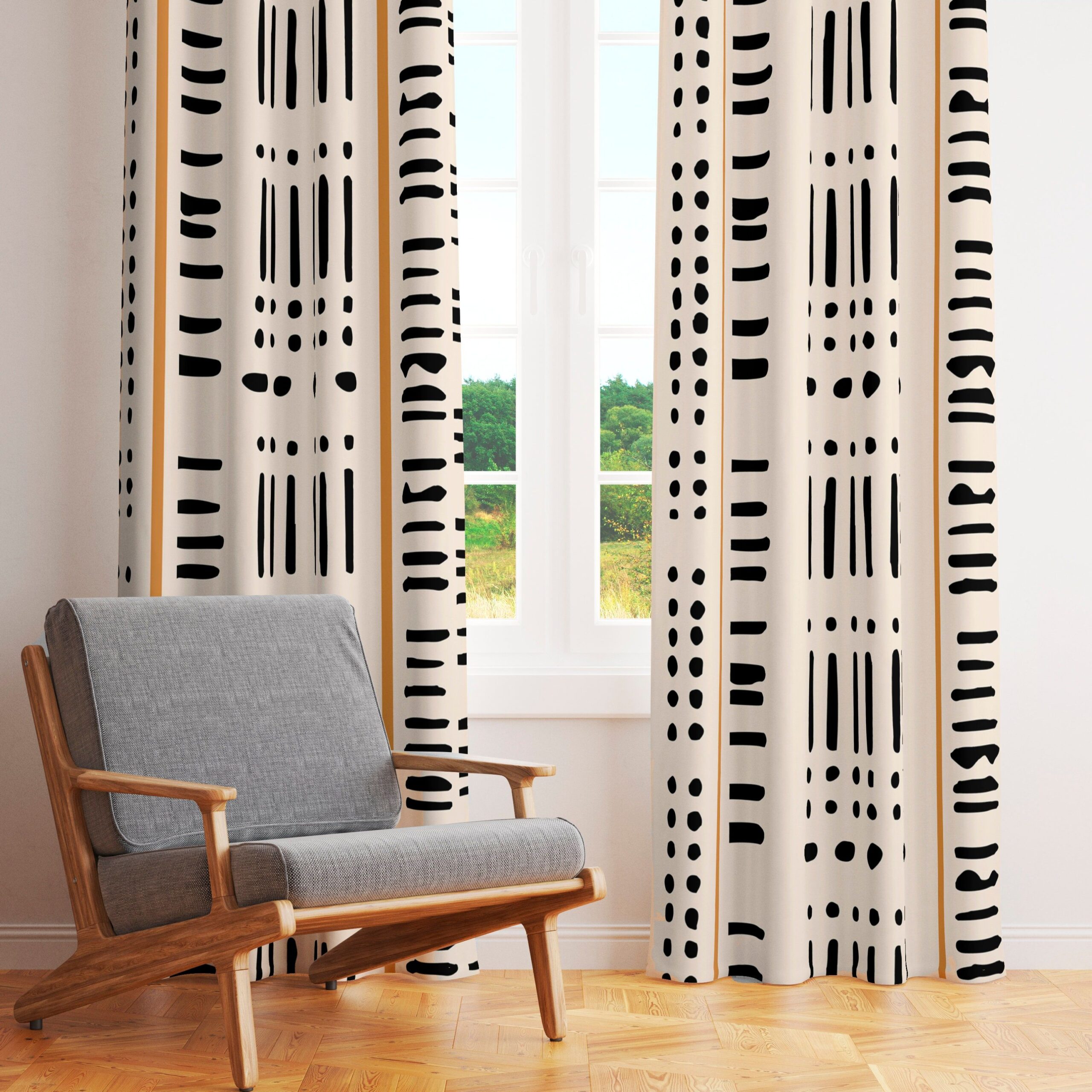 Elevate Your Living Room with Stylish Window Curtains