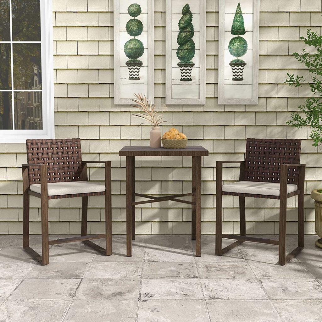 Patio Furniture Bistro Sets Bar Height