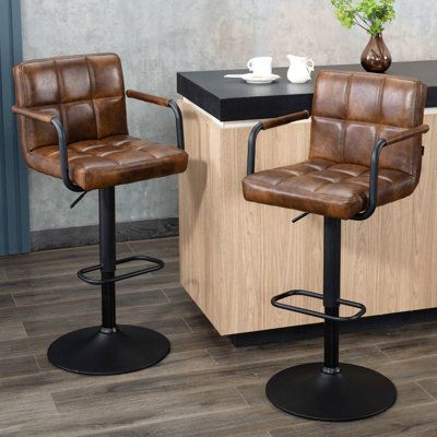 Elevate Your Seating: Swivel Bar Stools with Back and Arms for Comfort and Style