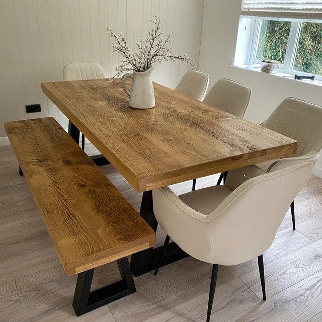 Enhance Your Dining Experience with Kitchen Table Sets Featuring a Bench and Chairs