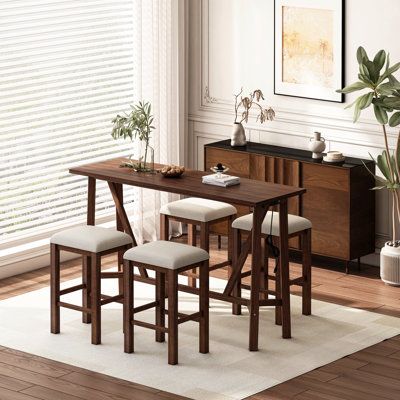 Enhance Your Dining Experience with a Beautiful Wood Kitchen Table and Chair Set