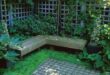 Garden Seat With Trellis