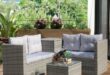 Outdoor Wicker Sofa Set