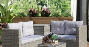 Outdoor Wicker Sofa Set