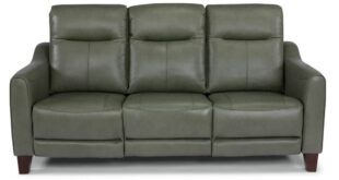 Flexsteel Leather Reclining Sofa